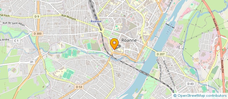 localisation de l'entreprise ASSOC AMIS DES ARBRES  ROANNE