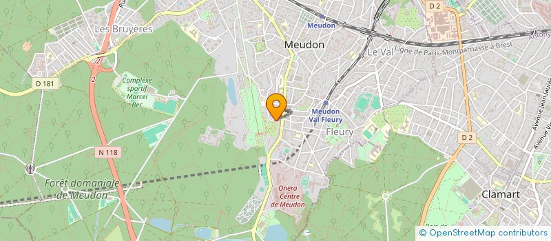 localisation de l'entreprise ASSOC AMIS DU SCULPTEUR A.BECK à MEUDON