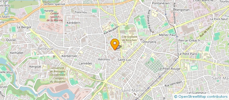localisation de l'entreprise ASSOC AMIS ECOLE N D B NOUVELL à BREST