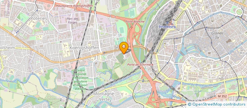 localisation de l'entreprise ASSOC AMIS JARDINS OUVRIERS à STRASBOURG
