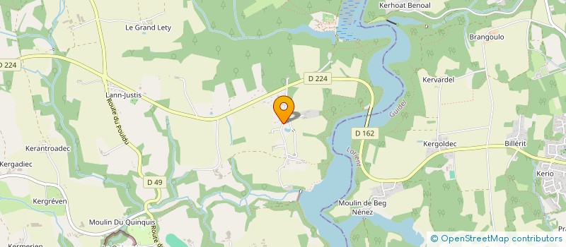 localisation de l'entreprise ASSOC AMIS MAISON MARIE HENRY  CLOHARS-CARNOET