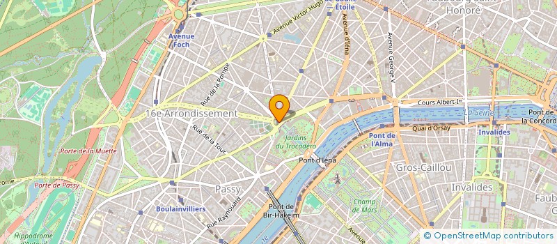 localisation de l'entreprise ASSOC AMIS MUSEE MER ATLANTIQU  PARIS 16