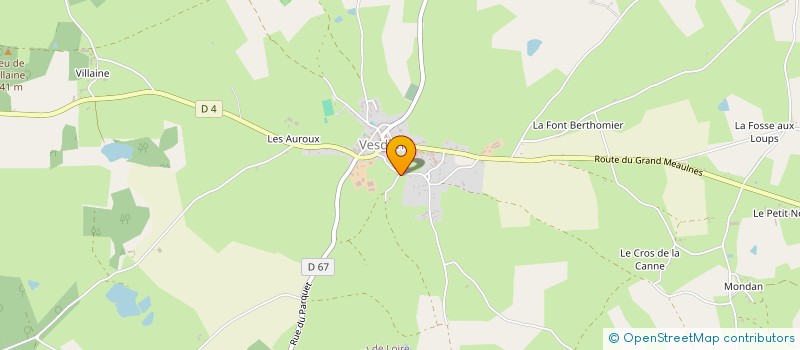 localisation de l'entreprise ASSOC AMIS PEINTRE MAURICE ESTEVE OEUVRE  SAULZAIS-LE-POTIER