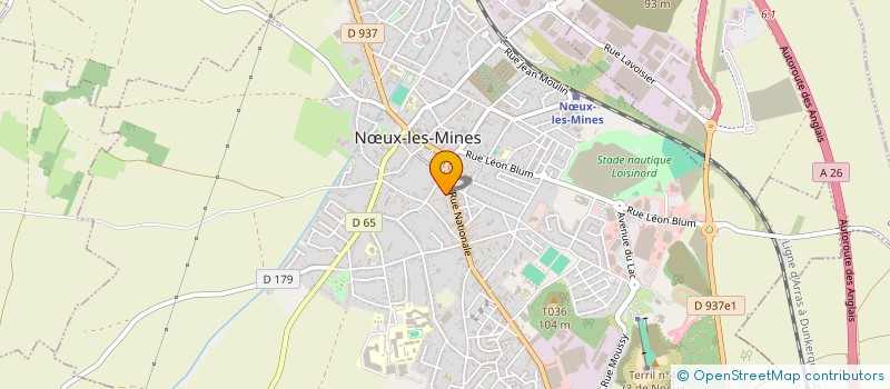 localisation de l'entreprise ASSOC AMIS SOCIALISTE S F I O à NŒUX-LES-MINES