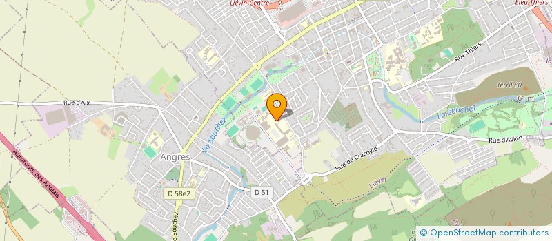localisation de l'entreprise ASSOC ANC ELEVES LYCEE LIEVIN à LIEVIN