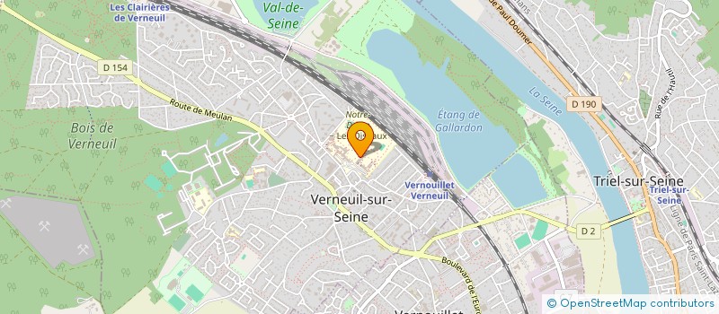 localisation de l'entreprise ASSOC ANCIENS ECOLE NOTRE DAME OISEAUX à VERNEUIL-SUR-SEINE