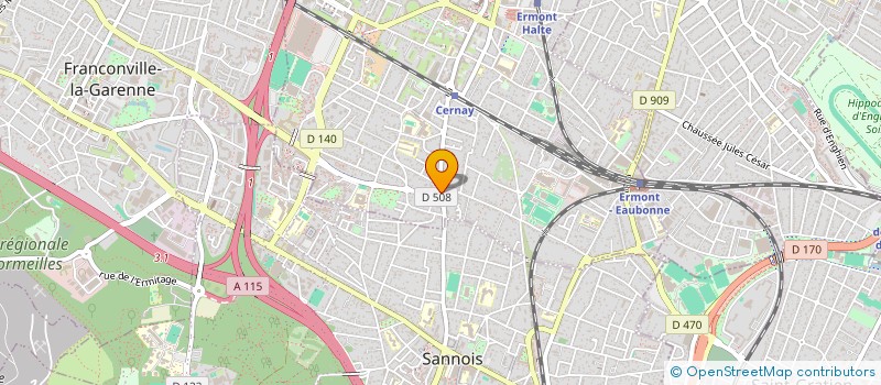 localisation de l'entreprise ASSOC ANIMATION DE VIE DE QUARTIER  ERMONT