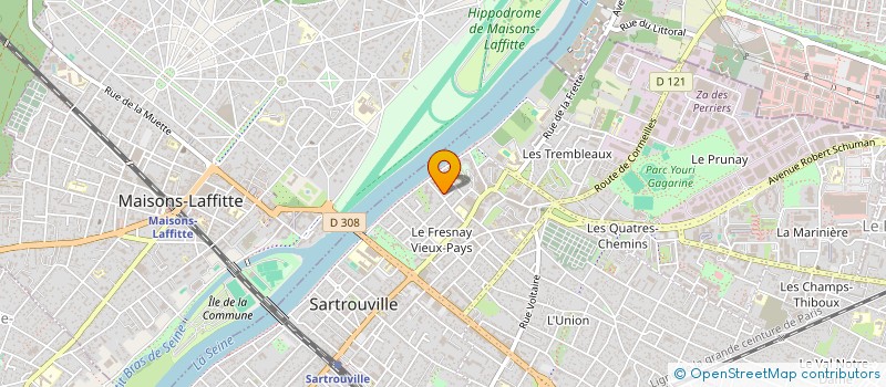 localisation de l'entreprise ASSOC ANIMATION MUSIC'DANSE  SARTROUVILLE