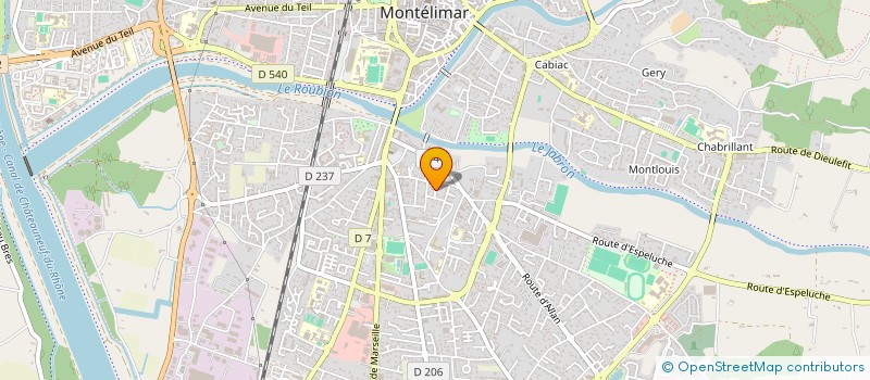 localisation de l'entreprise ASSOC ANTHROPOLOGIE DROME ARDECHE à MONTELIMAR