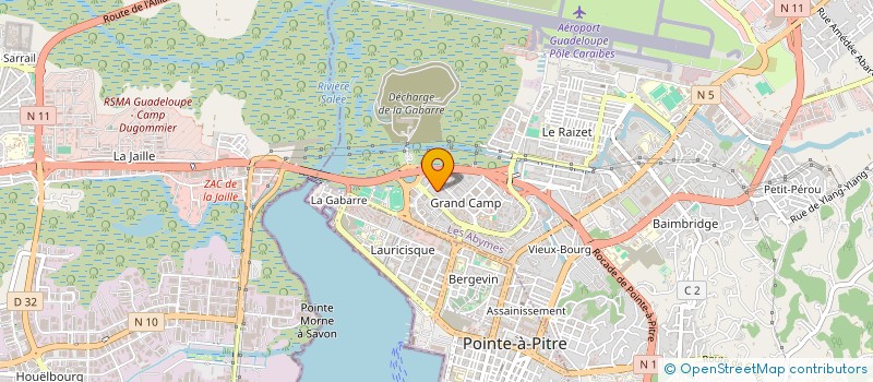 localisation de l'entreprise ASSOC ANTILL PROMO AUDIO COMMU à LES ABYMES