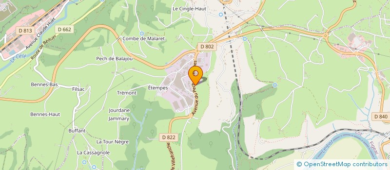 localisation de l'entreprise ASSOC APEIA L ABEILLE POUR LE CAT  FIGEAC