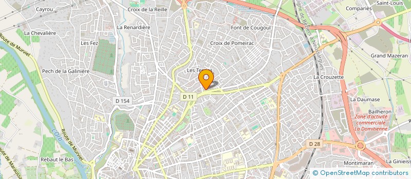 localisation de l'entreprise ASSOC ARDO  BEZIERS