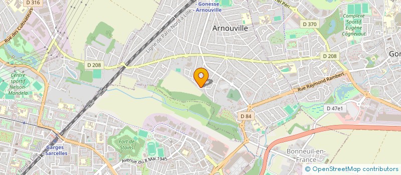 localisation de l'entreprise ASSOC ARNOUVILLE SPORT AUTO à ARNOUVILLE