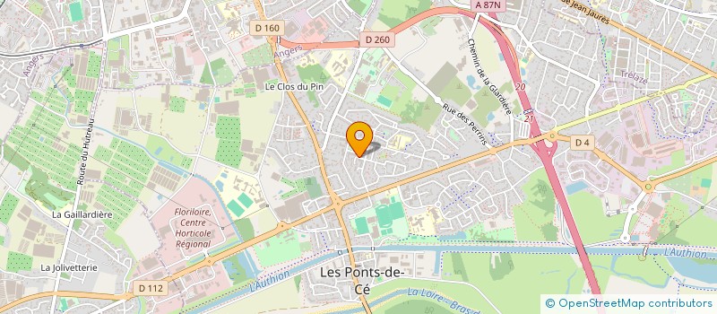 localisation de l'entreprise ASSOC ART ET DETENTE LES PONTS DE CE à LES PONTS-DE-CE
