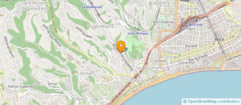 localisation de l'entreprise ASSOC ARTENCIEL à NICE