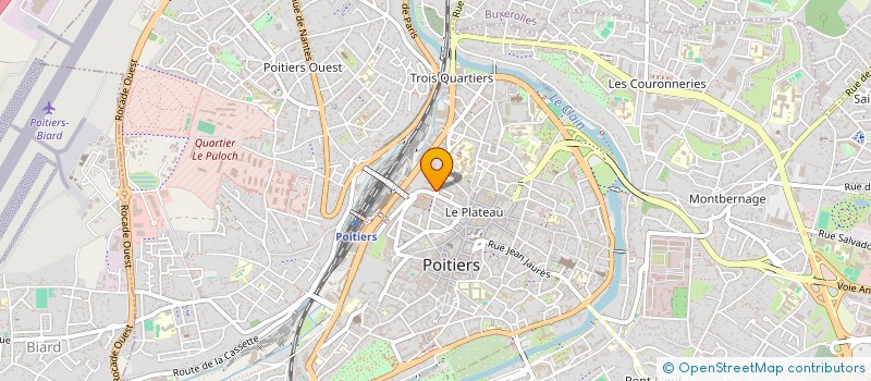 localisation de l'entreprise ASSOC ARTISTIQUE BANQUE FRANCE à POITIERS