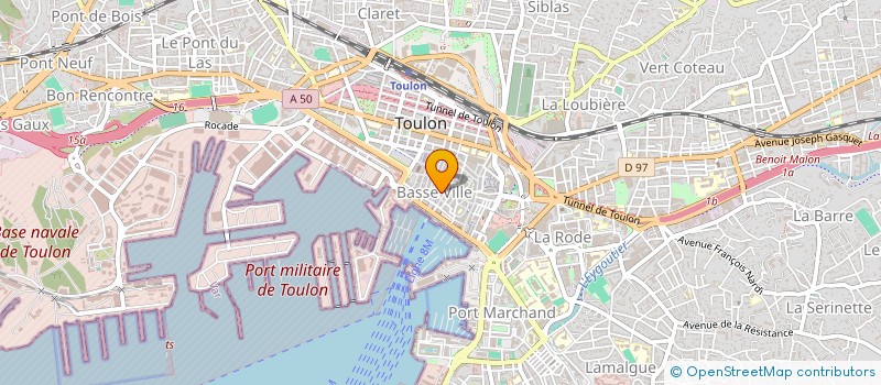 localisation de l'entreprise ASSOC ARTS ET MUSIQUE  TOULON