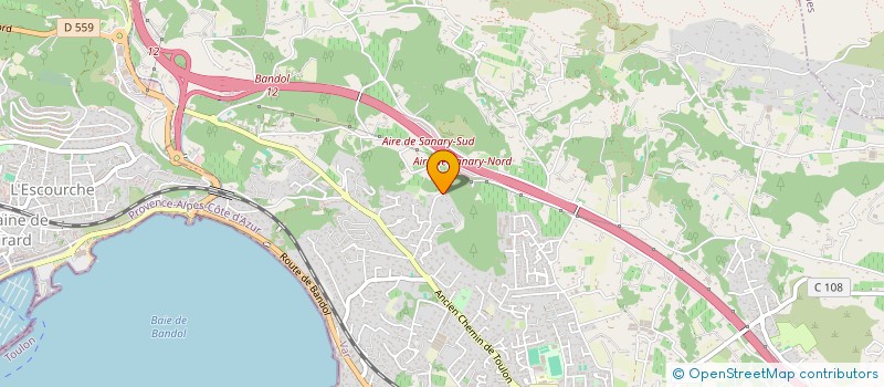 localisation de l'entreprise ASSOC AS L'OUEST GROS CERVEAU à SANARY SUR MER