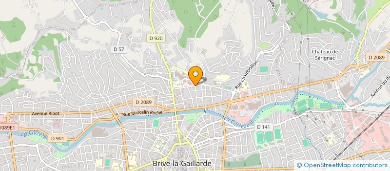 localisation de l'entreprise ASSOC ASP CORREZE à BRIVE-LA-GAILLARDE