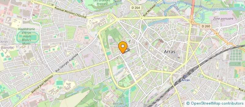 localisation de l'entreprise ASSOC ASSISTANCE RECLASSEMENT SOCIAL à ARRAS