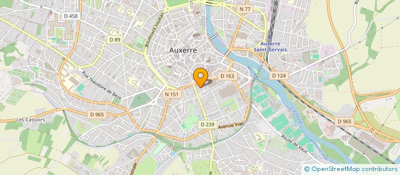 localisation de l'entreprise ASSOC ASSUR ELEVES ECOLE PUBL à AUXERRE