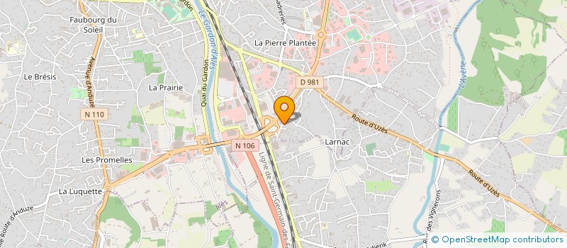 localisation de l'entreprise ASSOC ATELIER PHOTO VIDEO  ALES