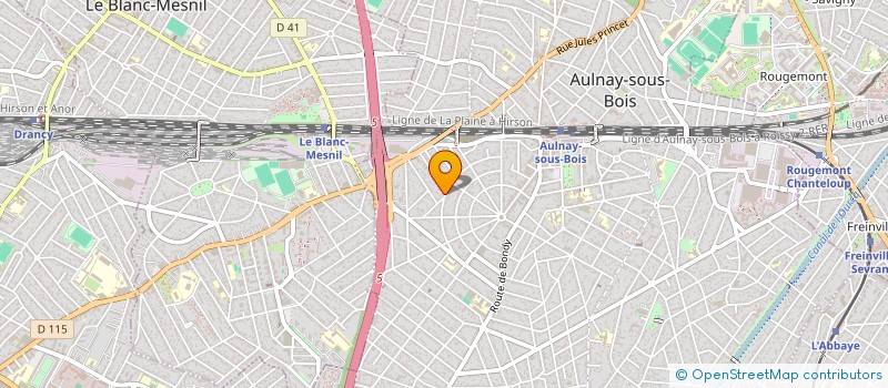 localisation de l'entreprise ASSOC ATELIERS DE LA MANDARINE à AULNAY-SOUS-BOIS