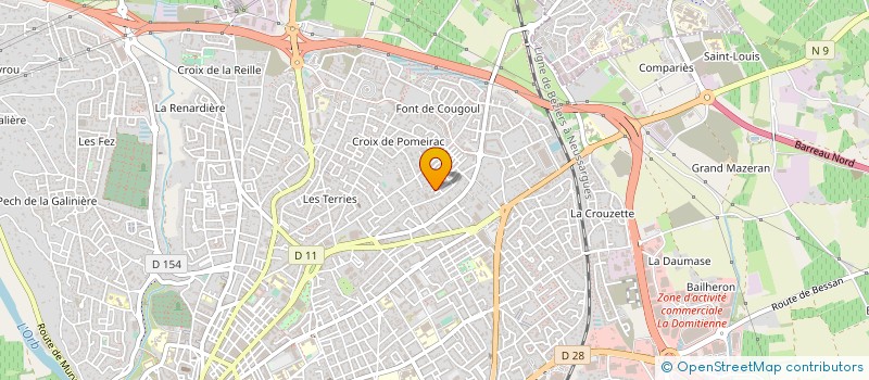 localisation de l'entreprise ASSOC ATOUT SPORT SANTE  BEZIERS