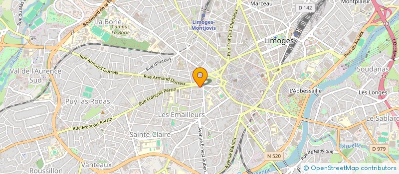 localisation de l'entreprise ASSOC AUMONERIE COLLEGE ET LYCEE LIMOSIN à LIMOGES