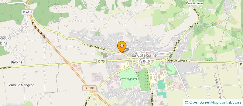 localisation de l'entreprise ASSOC AUTO POUR FORMAT PILOTES à LA COTE-SAINT-ANDRE