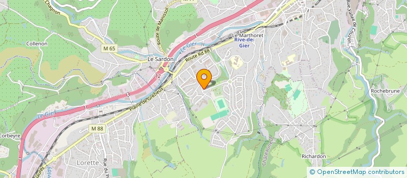 localisation de l'entreprise ASSOC AUTOUR PETITE ENFANCE LES LOUPIOTS à RIVE-DE-GIER