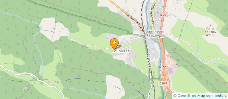 localisation de l'entreprise ASSOC B.M.S. à LOUBIERES