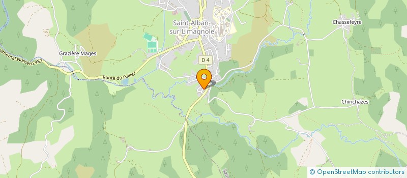 localisation de l'entreprise ASSOC BALLETS DE MARGERIDE à SAINT-ALBAN-SUR-LIMAGNOLE