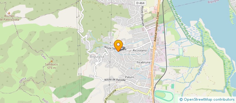localisation de l'entreprise ASSOC BIGUGLIA SPORRT CYCLE LOISIRS à BIGUGLIA
