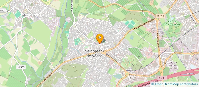 localisation de l'entreprise ASSOC BIO FORMATION CONTINUE LANGUEDOC  SAINT-JEAN-DE-VEDAS