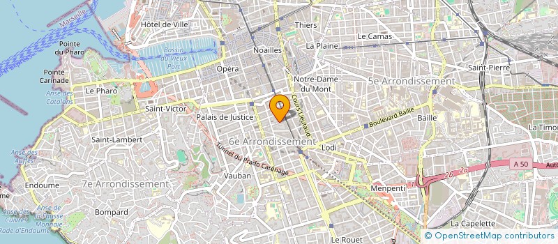 localisation de l'entreprise ASSOC BIOLOGIE MEDITERRANEE FORMATION  MARSEILLE
