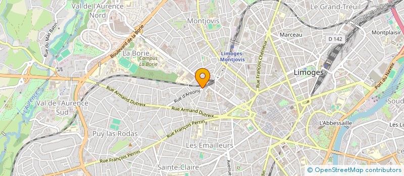 localisation de l'entreprise ASSOC BLOC EN ALU à LIMOGES