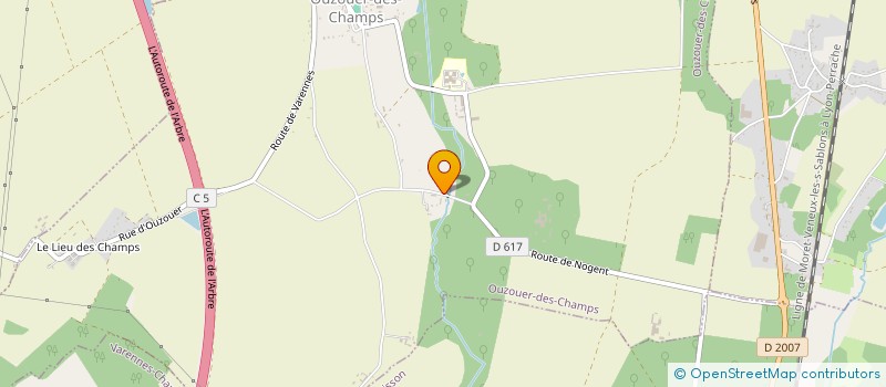 localisation de l'entreprise ASSOC BOUGEZ CHANTEZ DANSEZ RIEZ à OUZOUER-DES-CHAMPS