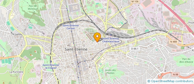 localisation de l'entreprise ASSOC BOULE DU CRET DE ROC à SAINT-ETIENNE
