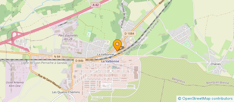 localisation de l'entreprise ASSOC BOULISTE BELIGNEUX-LA VALBONNE à BELIGNEUX