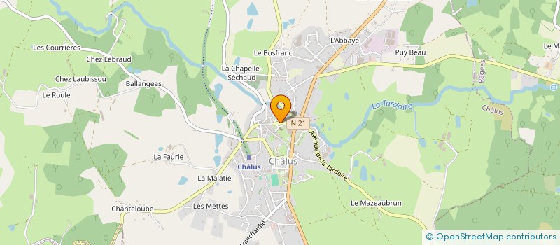 localisation de l'entreprise ASSOC BOULISTE CHALUSIENNE à CHALUS