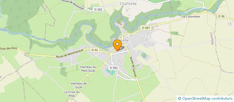 localisation de l'entreprise ASSOC BOURB ACCUEIL HANDICAPES  CHANTELLE