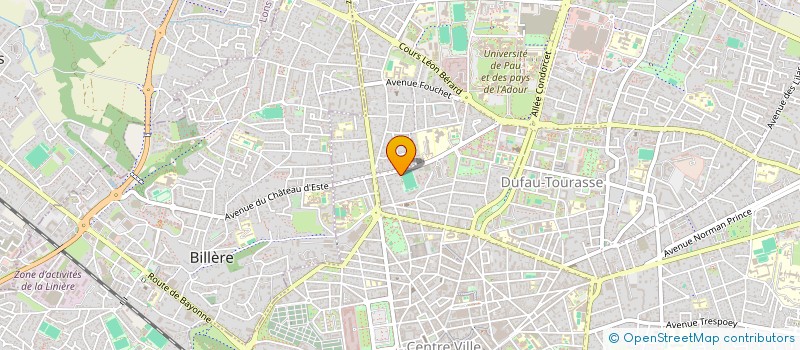 localisation de l'entreprise ASSOC BOURBAKI à PAU