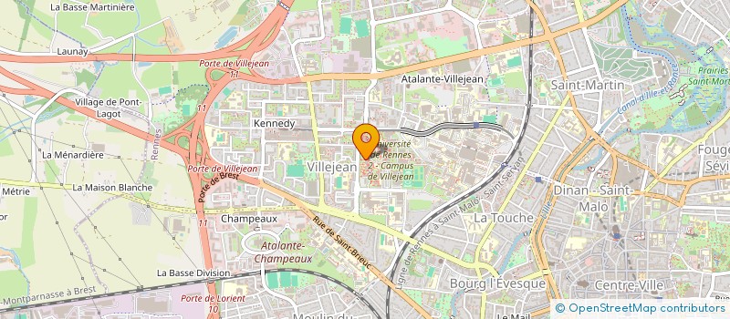 localisation de l'entreprise ASSOC BRETONNE DE GEOGRAPHIE  RENNES