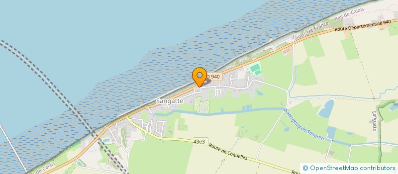 localisation de l'entreprise ASSOC CALAIS DEVELOP CULTUREL SPORTIF à SANGATTE