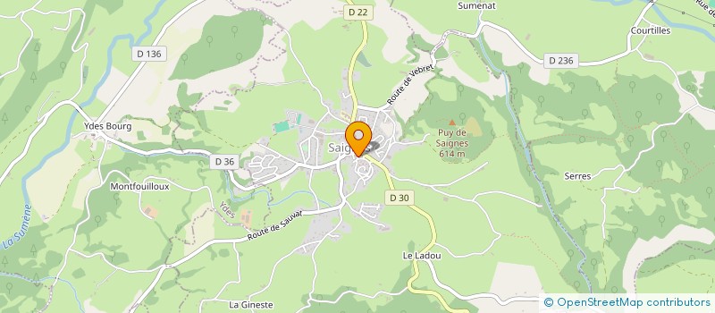 localisation de l'entreprise ASSOC CANTAL NATURE à AUZERS