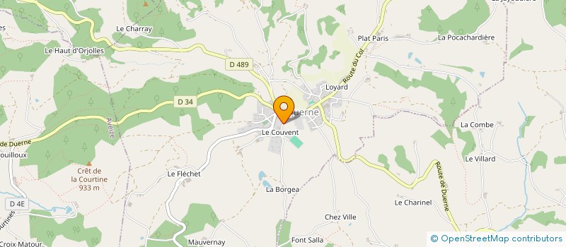localisation de l'entreprise ASSOC CANTINE SCOLAIRE DUERNE à DUERNE