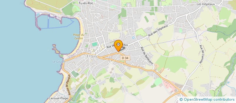 localisation de l'entreprise ASSOC CAP AMITIE HORIZON BLEU  ERQUY