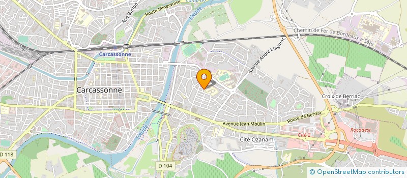 localisation de l'entreprise ASSOC CARC INSERT DEMANDEURS EMPLOI à CARCASSONNE