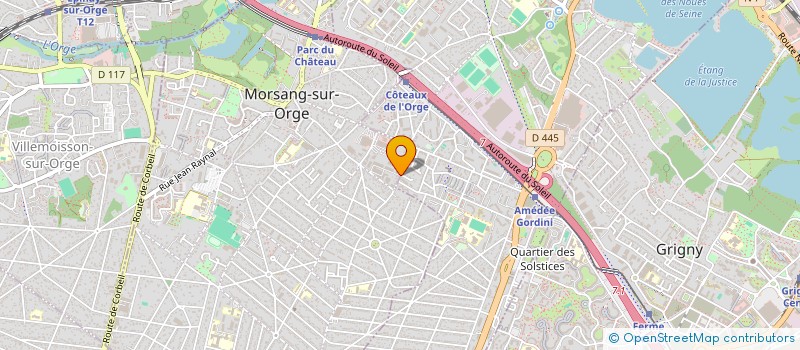 localisation de l'entreprise ASSOC CARITATIVE POUR LE DEVELOPPEMENT HUMANITAIRE  MORSANG-SUR-ORGE